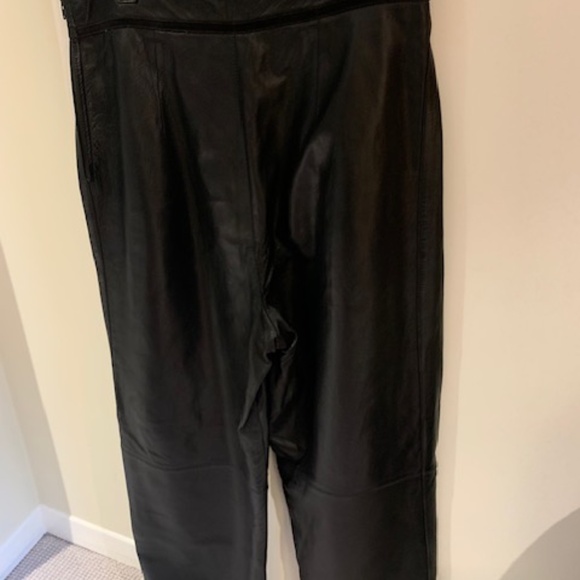 VINTAGE GUCCI black leather pants - Picture 3 of 4